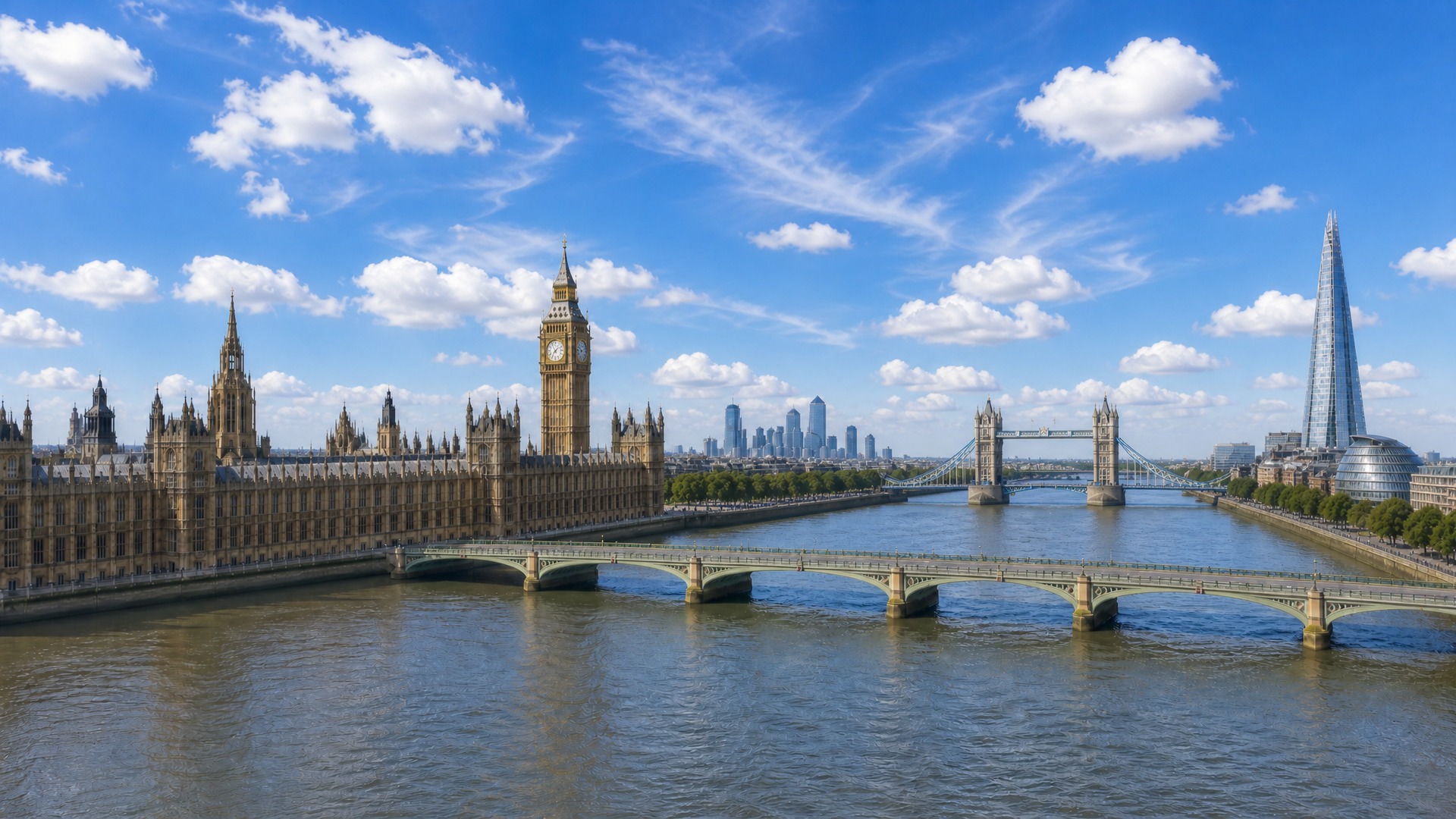 Londres — la météo qui change au fil de la journée